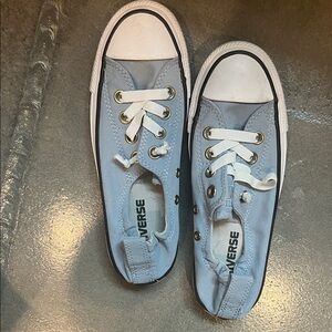 Converse Kids Light Blue Lace-Up Sneakers